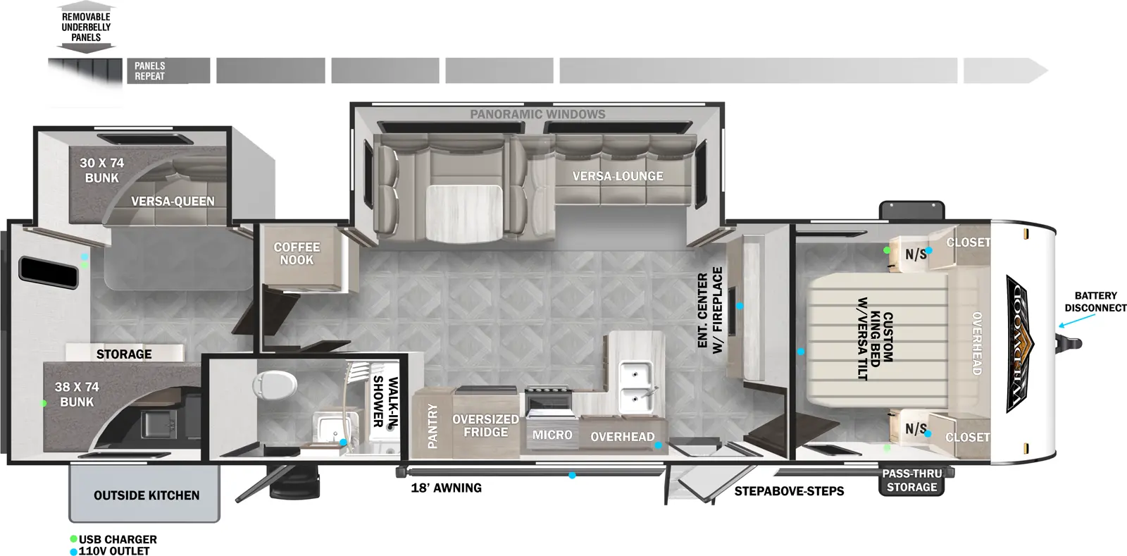 Wildwood 32BHDS Floorplan